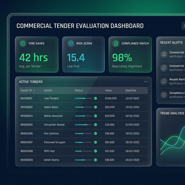 selrob Tender Evaluation Dashboard
